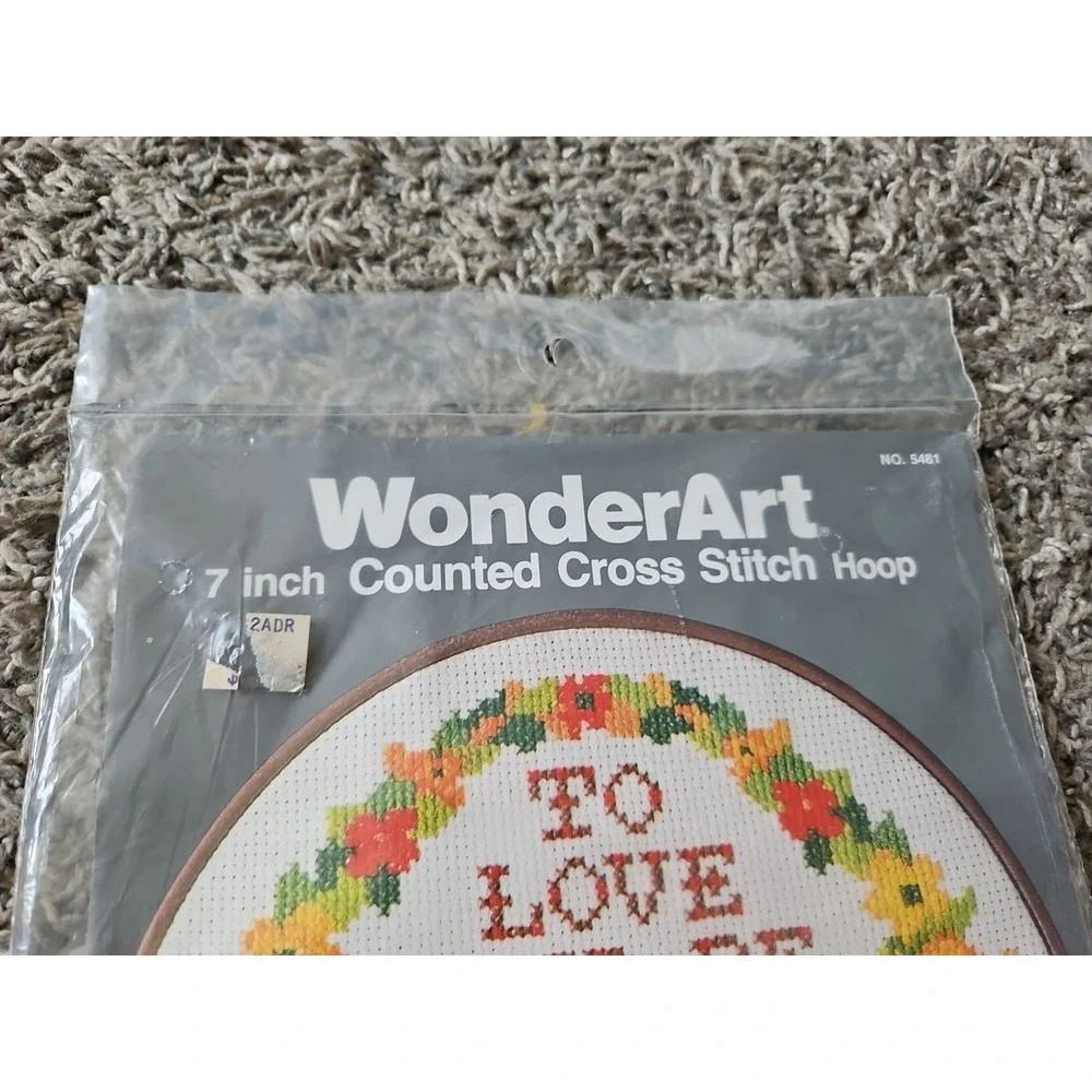 WonderArt 5481 To Love Counted Cross Stitch Picture Kit 7